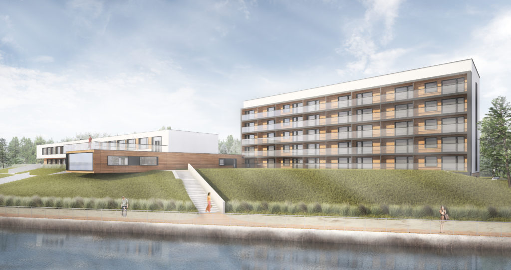 WIDOK OD STRONY ZALEWU