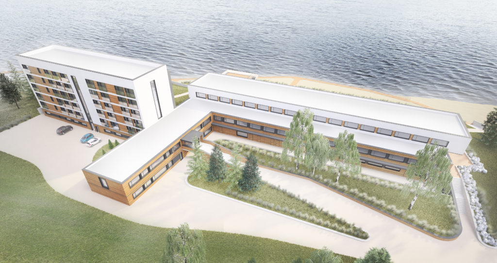 WIDOK NA HOTEL Z LOTU PTAKA