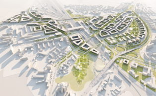 bird's-eye view of interest area