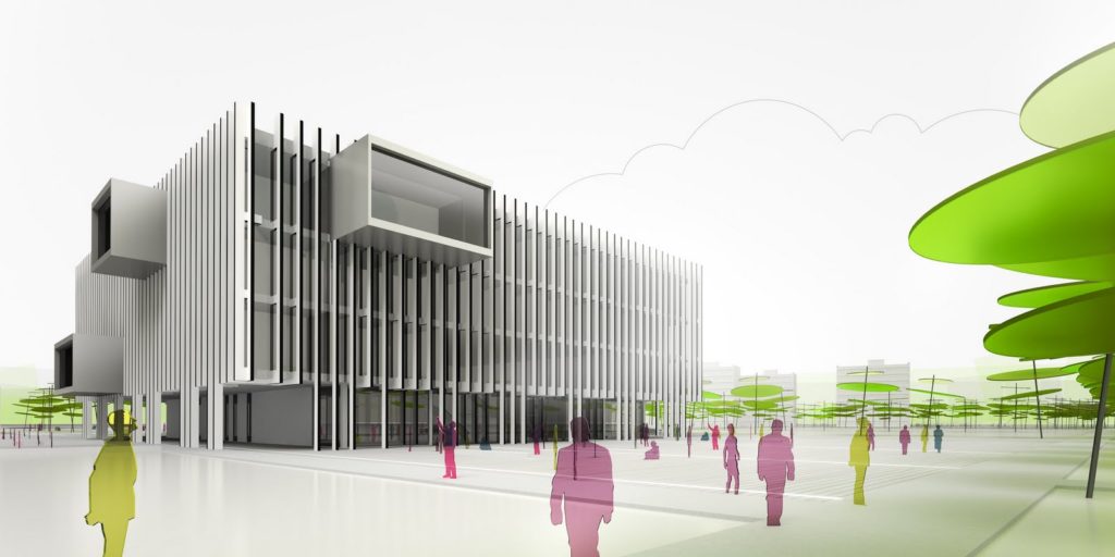 The frontal elevation