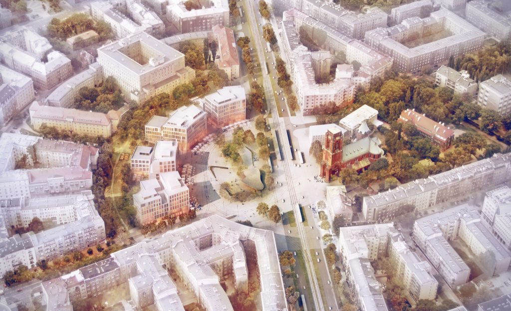 Widok na Plac z lotu ptaka