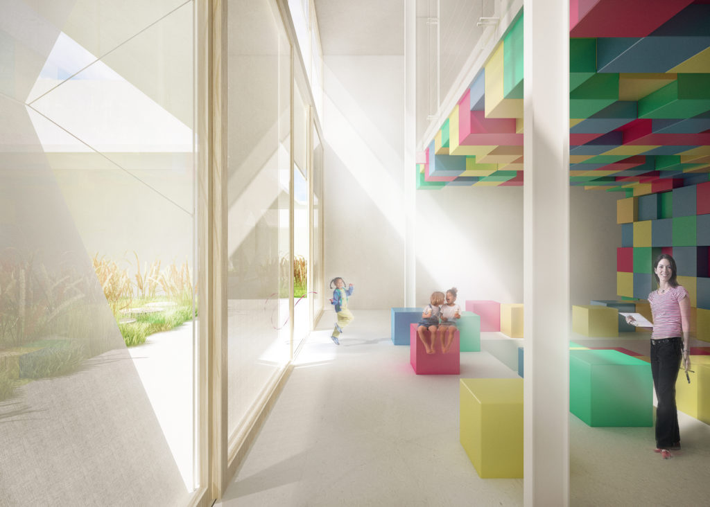 Wizualizacja przestrzeni sali zabaw dla dzieci