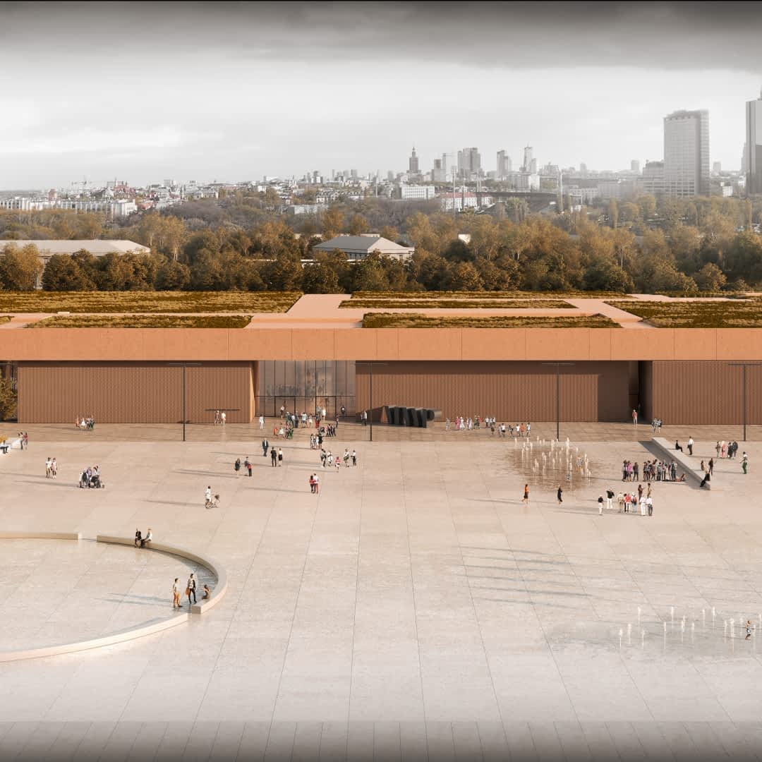 Jak powstaje nowa siedziba Muzeum Wojska Polskiego na terenie Cytadeli Warszawskiej? Byliśmy na budowie [ZDJĘCIA, PLANY, WIZUALIZACJE] - Bryła - polska architektura